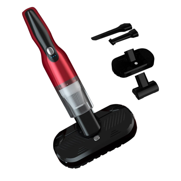 4 In 1 12000pa Wireless  Mini Handheld Car Vacuum Cleaner Mite Remover, 4 In 1 (Red), 4 In 1 (Navy Blue)