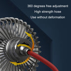 F508 Car Rear Seat USB Air Speed Adjustable Hose Fan, F508