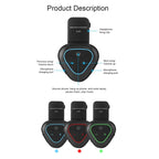 LX1 Motorcycle Half Helmet Waterproof Wireless 5.3 Bluetooth Headset, English