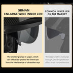 SOMAN Motorcycle Half Helmet Adjustable Helmet With Inner Mirror, S, M, L, XL, XXL