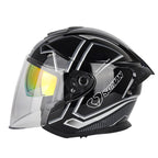 SOMAN Motorcycle Electric Bicycle Dual Lens Riding Helmet, S, M, L, XL, XXL