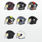 SOMAN Motorcycle Electric Bicycle Dual Lens Riding Helmet, S, M, L, XL, XXL