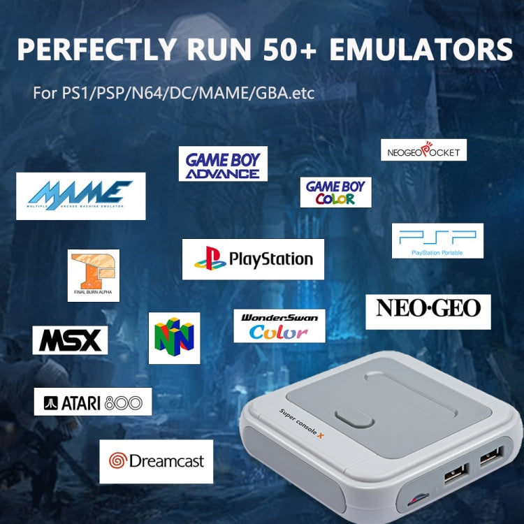 Wireless 4K HD 3D Double Game Console Box, US Plug, 64GB US Plug, 128GB US Plug, 256GB US Plug