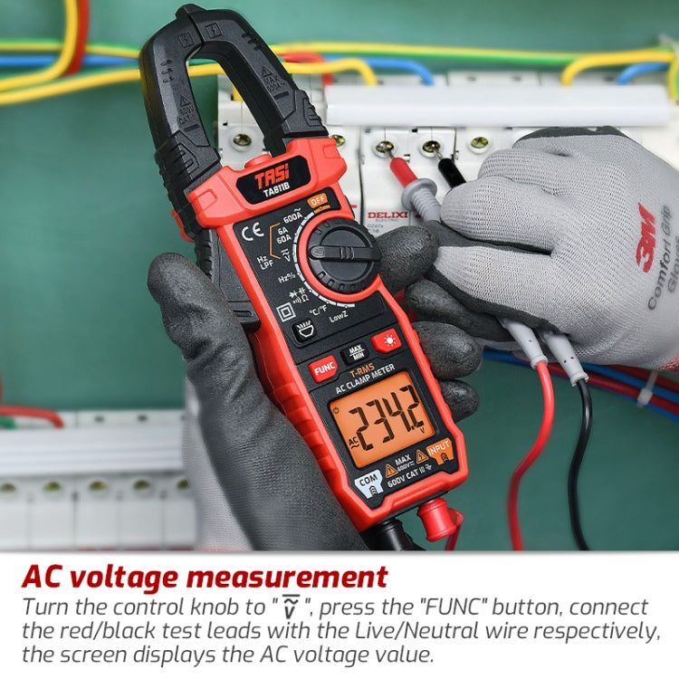Clamp Meter High Accuracy AC DC Voltage Ammeter, TASI TA811A, TASI TA811B, TASI TA811C