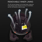 SOMAN Motorcycle Dual Lens Riding Peel-Off Full Coverage Helmet, S, M, L, XL