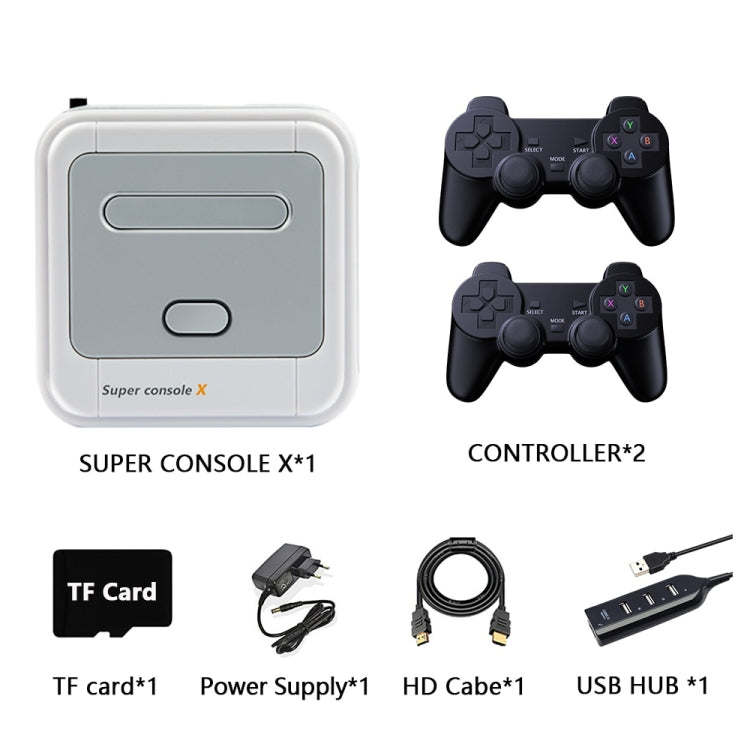 Wireless 4K HD 3D Double Game Console Box, EU Plug, 64G EU Plug, 128G EU Plug, 256G EU Plug
