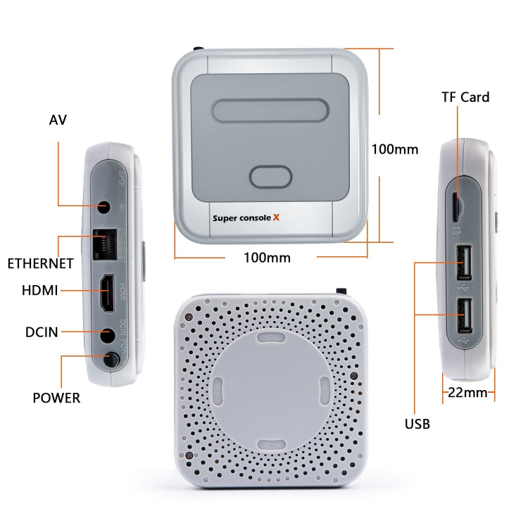 Wireless 4K HD 3D Double Game Console Box, EU Plug, 64G EU Plug, 128G EU Plug, 256G EU Plug