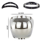 Motorcycle Helmet Three-Button Windproof Lens With Bracket