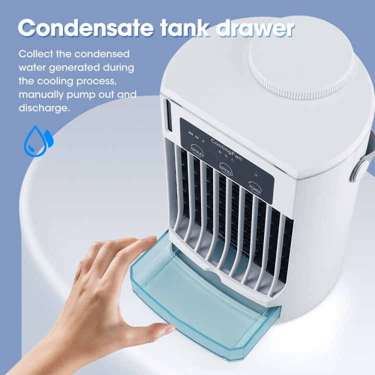 CF008 Mini Household Humidification Spray Air Cooler USB Plug-in Portable Air Conditioner Fan, CF008