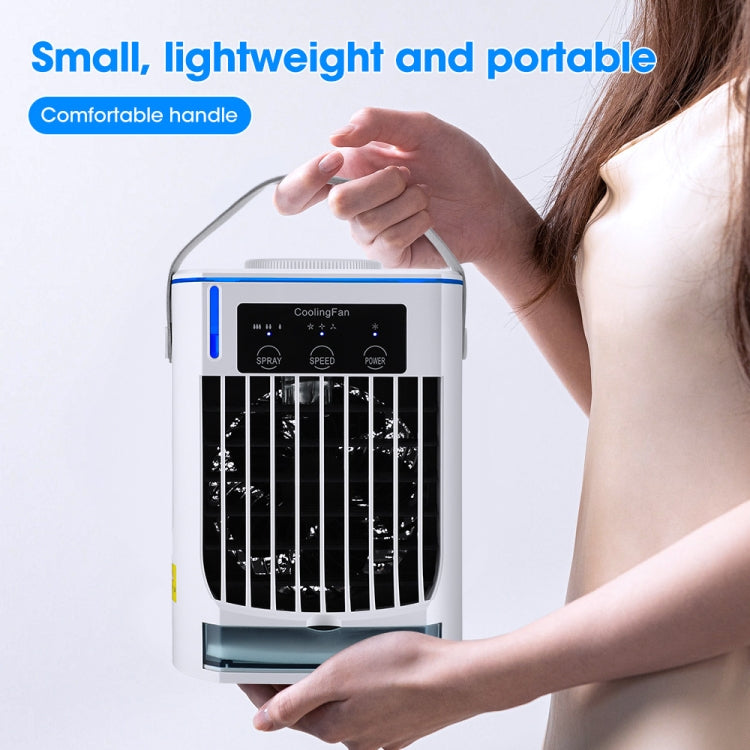 CF008 Mini Household Humidification Spray Air Cooler USB Plug-in Portable Air Conditioner Fan, CF008