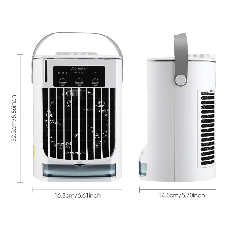 CF008 Mini Household Humidification Spray Air Cooler USB Plug-in Portable Air Conditioner Fan, CF008
