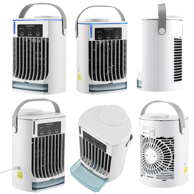 CF008 Mini Household Humidification Spray Air Cooler USB Plug-in Portable Air Conditioner Fan, CF008