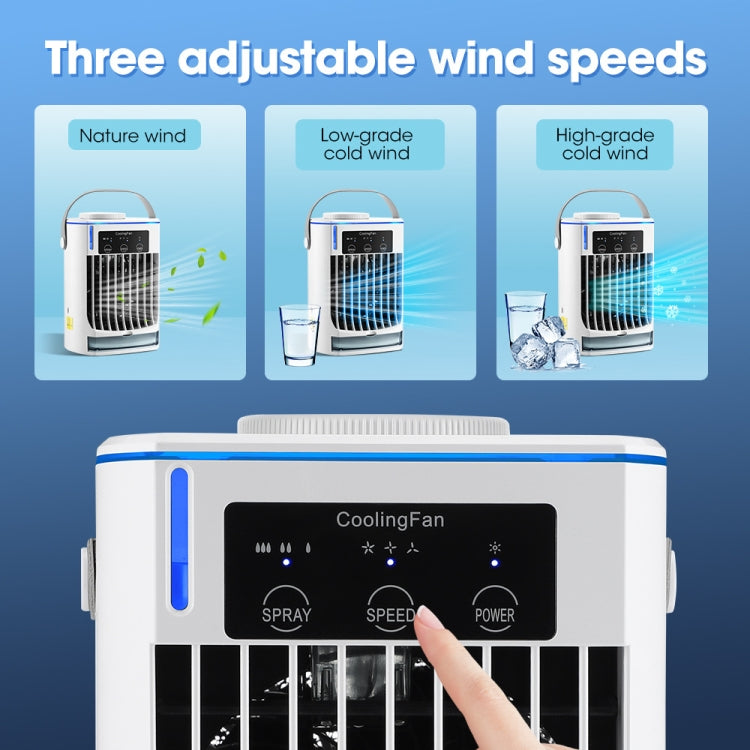 CF008 Mini Household Humidification Spray Air Cooler USB Plug-in Portable Air Conditioner Fan, CF008