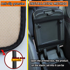 Car Center Console Cover Mat PU Leather Car Armrest Cover, 32x19cm