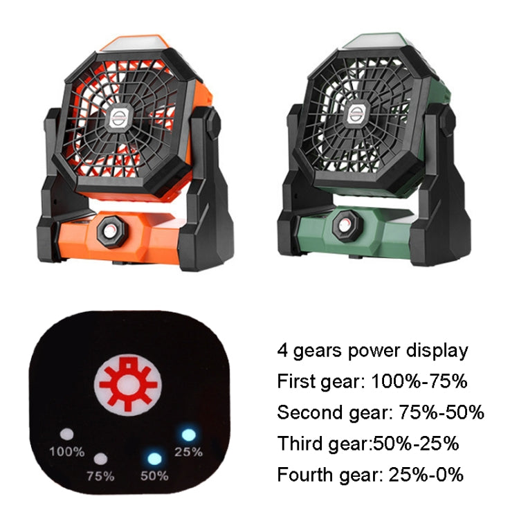 X3 Outdoor Infinitely Variable Speed Portable Large Wind Charging Camping Lighting Fan