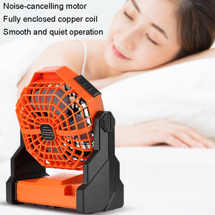 X3 Outdoor Infinitely Variable Speed Portable Large Wind Charging Camping Lighting Fan