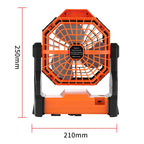 X3 Outdoor Infinitely Variable Speed Portable Large Wind Charging Camping Lighting Fan