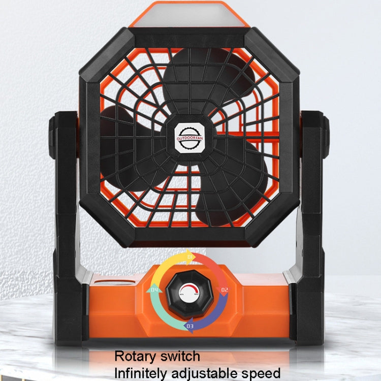 X3 Outdoor Infinitely Variable Speed Portable Large Wind Charging Camping Lighting Fan