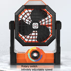 X3 Outdoor Infinitely Variable Speed Portable Large Wind Charging Camping Lighting Fan