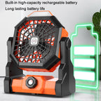 X3 Outdoor Infinitely Variable Speed Portable Large Wind Charging Camping Lighting Fan