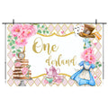 Tea Party Tea Cup Teapot Birthday Backdrop Cloth, 150x100cm, 210x150cm, 180x180cm, 210x180cm