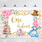 Tea Party Tea Cup Teapot Birthday Backdrop Cloth, 150x100cm, 210x150cm, 180x180cm, 210x180cm