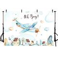 Aircraft Theme Birthday Background Cloth Party Decoration Photography Background, 150x100cm, 180x110cm, 180x120cm, 210x150cm