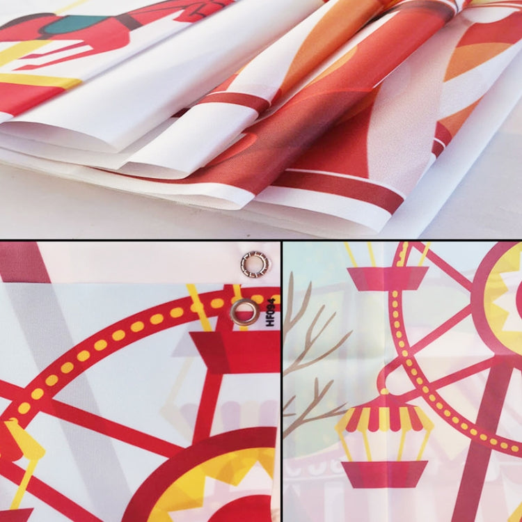Children Birthday Background Cloth Carnival Gay Party Birthday Theme Background Banner Circus Background Hanging Flag, 150x100cm, 180x120cm, 210x150cm