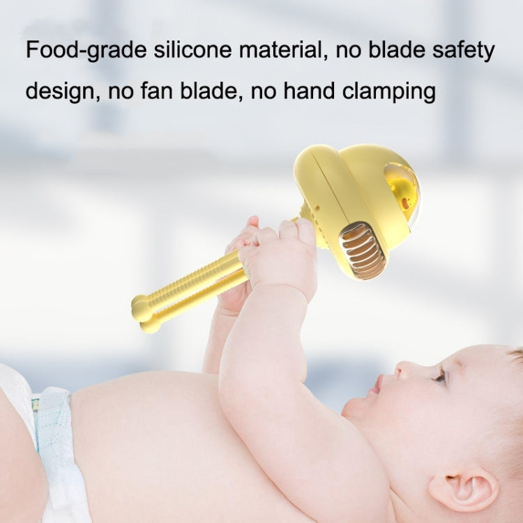 Shaking Head Stroller Fan Leafless Octopus Mute Portable Mini Fan, Normal Version (Yellow), Normal Version (Pink), Normal Version (White), Shaking Head Version (Yellow), Shaking Head Version (Pink), Shaking Head Version (White)