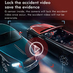 Anytek M12+ 9.66 Inch Large Screen Dual-Record Driving Recorder 2K Touch Screen Parking Video Reversing Image, M12+