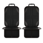 2pcs Child Car Seat Protector Non-Slip Base Material + Waterproof 600D Fabric, Red Line, Black Line