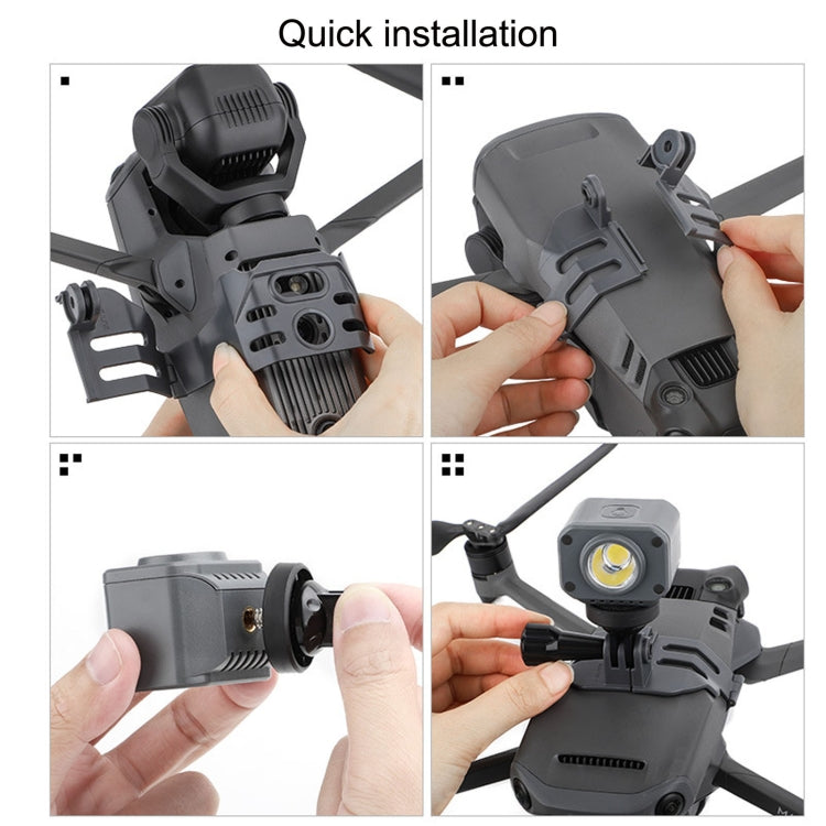 Sunnylife GZ580 For Mavic 3 Pro / Mavic 3 Classic / Insta360 X3 Camera Mount, Mount, Searchlight, Mount + Searchlight Set