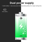 Solar Calculator Handwriting Board Learning Office Portable Folding LCD Writing Board, Solar & Button Battery