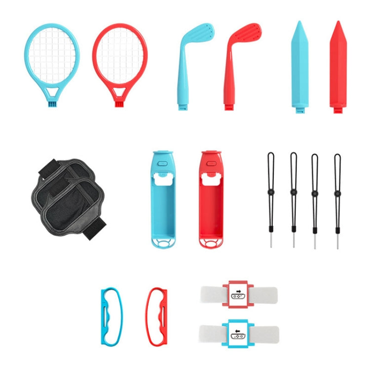 IPLAY HBS-506 For Switch 18 In 1 Lightsaber + Golf Racket + Grip Somatosensory Sports Set, IPLAY 18 In 1