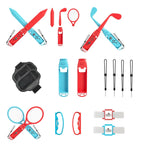 IPLAY HBS-506 For Switch 18 In 1 Lightsaber + Golf Racket + Grip Somatosensory Sports Set, IPLAY 18 In 1