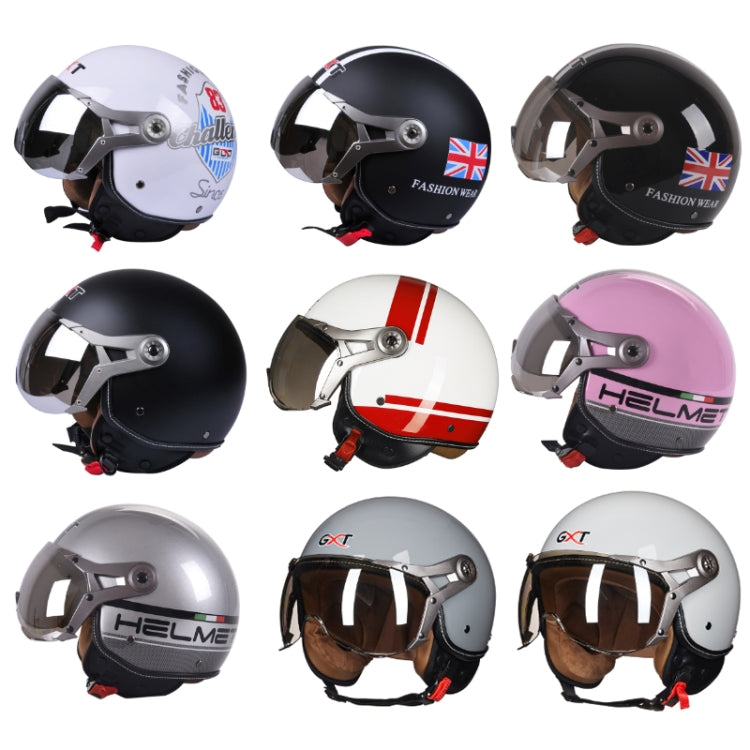 GXT Electric Vehicle Half Cover Helmet Four Seasons Retro Helmet, M, L, XL
