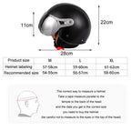 GXT Electric Vehicle Half Cover Four Seasons Retro Helmet, M, L, XL