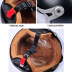 GXT Electric Vehicle Half Cover Four Seasons Retro Helmet, M, L, XL