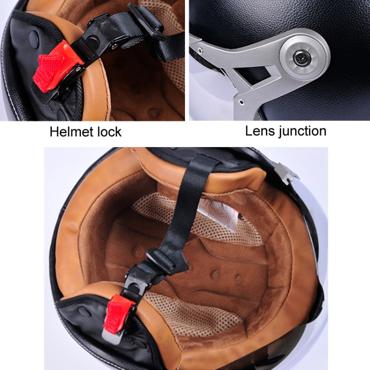 GXT Electric Vehicle Half Cover Four Seasons Retro Helmet, M, L, XL