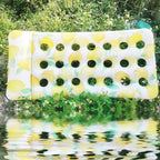 Inflatable Lemon Float Row Hole Water Bed Lounge Chair, 172 x 80cm Lemon