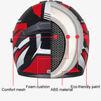 GXT Electric Vehicle Four Seasons Sun Protection & Windshield Double Lens Helmet, M, L, XL