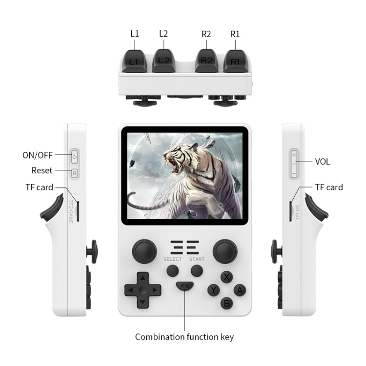 POWKIDDY RGB20S  3.5-Inch IPS Screen Retro Open Source Handheld Game Console, 16GB Without Game, 16GB+32GB, 16GB+32GB 10,000 Games, 16GB+64GB, 16GB+64GB 15,000 Games, 16GB+128GB, 16GB+128GB 20,000 Games, 16GB+256GB 30,000 Games, 16GB+256GB