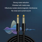 JINGHUA 6.5mm Audio Cable Male to Male Microphone Instrument Tuning Cable, 0.5m, 1.5m, 3m, 5m, 10m