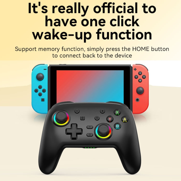 Wireless Bluetooth Somatosensory Vibration Gamepad for Nintendo Switch/Switch PRO, Black Gold, White Green, Black, White