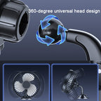 SUITU  12V/24V Mini Car Fan USB Charging Single Head Fan 360 Degree Cooling Fan, Suction Cup Model, Seat Back Model