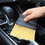 Car Air Conditioning Outlet Cleaning Brush Ultra-Soft Auto Interior Detail Brus, Black, Yellow