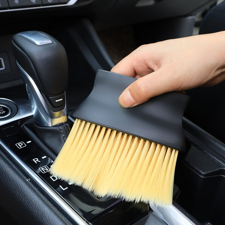 Car Air Conditioning Outlet Cleaning Brush Ultra-Soft Auto Interior Detail Brus, Black, Yellow