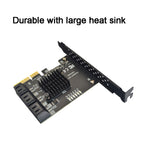 SATA 3.0 Adapter Expansion Card ASMedia ASM1166 Converter, PCIE  4X To 6 Port, PCIE 1X To 6 Port, PCIE 1X To 10 Port, PCIE 4X To 10 Port, PCIE 1X To 8 Port