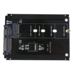 ENCNF2S-N01 NGFF To SATA3 Transfer Card M.2 KEY B-M SSD To 6Gbps Interface Conversion Adapter, With Baffle, With SATA 22pin Cable, Without Baffle