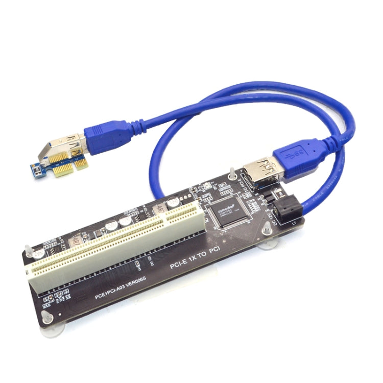 Riser Card Extend Adapter Add Expansion Card For PC Computer, PCI-E 1X To Single PCI, PCI-E 1X To Dual PCI, PCI-E 1X To Single PCI With baffle